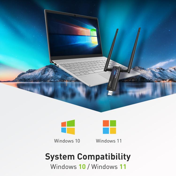 EDUP EP-AX1672 AX3000 USB 3.0 Wireless WiFi 6E Adapter 802.11g High Power Wireless USB Adapter 2.4GHz & 5GHz & 6GHz with Chipset MT7621AU EDUP EP-AX1672 AX3000 USB 3.0 Wireless WiFi 6E Adapter 802.11g High Power Wireless USB Adapter 2.4GHz & 5GHz & 6GHz with Chipset MT7621AU